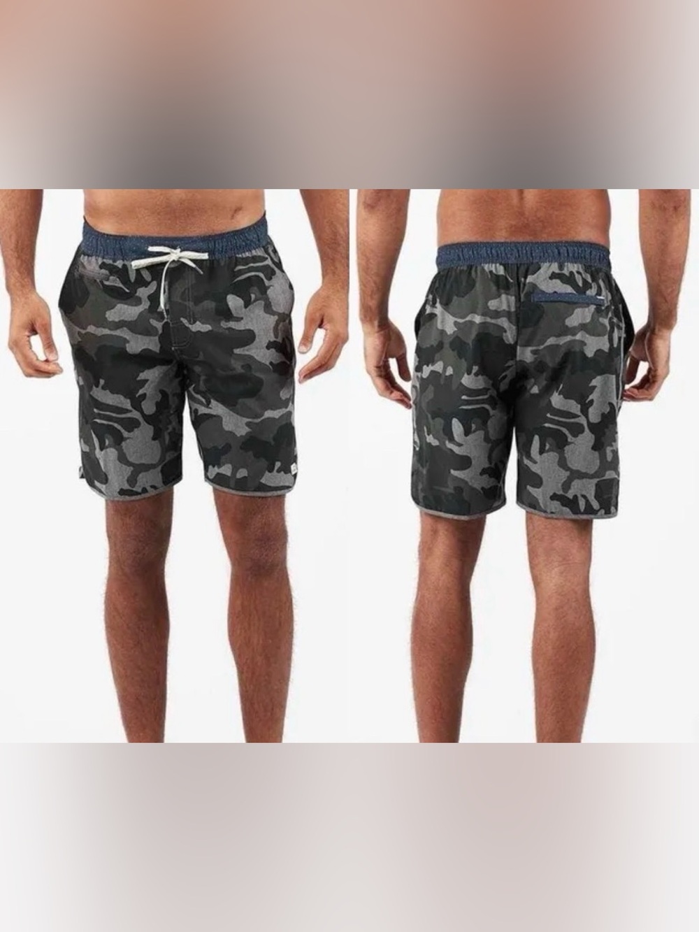 Vuori Men’s Banks Camo Unlined 7” Inseam Athletic Shorts Size Medium